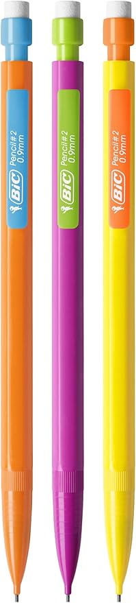BIC Xtra Strong Mechanical Pencils with Erasers, Thick Point (0.9mm), 144-Count Bundle, Bulk Mechanical Pencils for School or Office Supplies