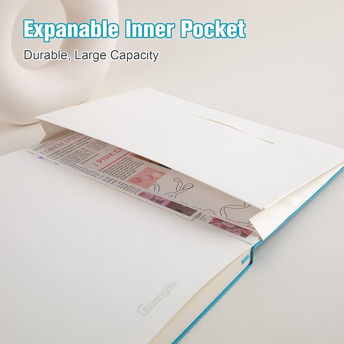 Lined Journal Notebook for Work with 160 Pages, 5.6" x 8" Hardcover Notebooks Journals Medium Size for Writing Women Men