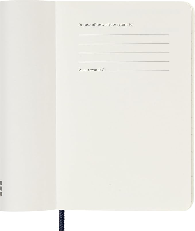 Moleskine Classic 12 Month 2026 Weekly, Soft Cover, Pocket (3.5" x 5.5"), Sapphire Blue, 144 pages