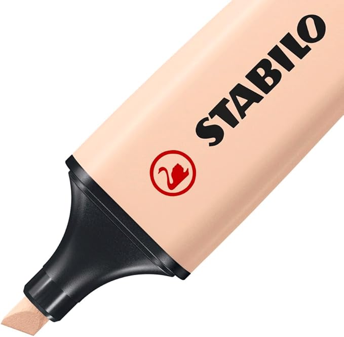 STABILO Highlighter BOSS ORIGINAL NatureCOLORS - Pack of 6 - Beige, Warm Grey, Earth Green, Sienna, Mud Green, Umber