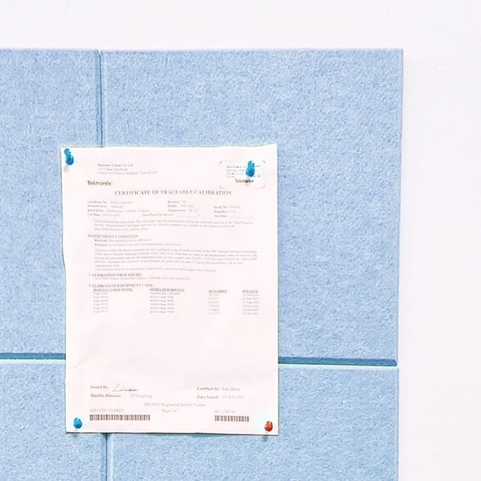 Large Cork Board Alternative, 11.8''x11.8'' 12 Pack Felt Bulletin Board with Safe Removable Adhesive Tabs, Connectable Felt Wall Tiles Bulletin Boards Cork Boards for Walls Pin Board Tack Board-Blue