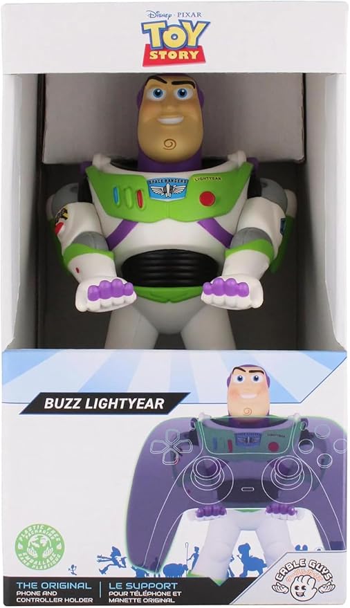 Cable Guy: Pixar Buzz Lightyear Phone Stand & Controller Holder - Disney Officially Licenced Figure - Exquisite Gaming