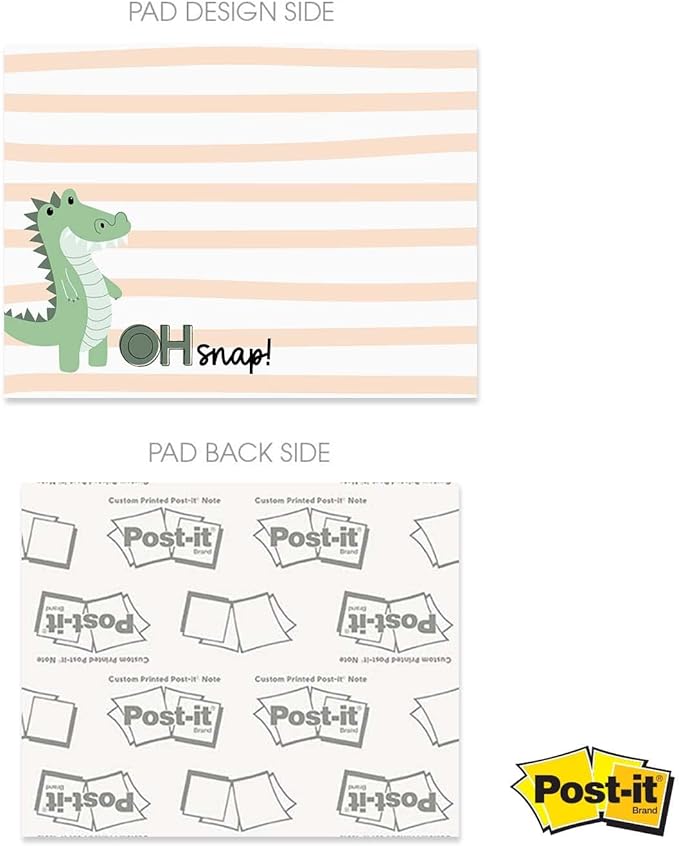 Cute Animal Pun Sticky Note Pads / 4" x 3" Clever Sticky Notes/Set of 6 Pads / 50 Sheets Per Pad/Trendy Gift Idea/Made in The USA