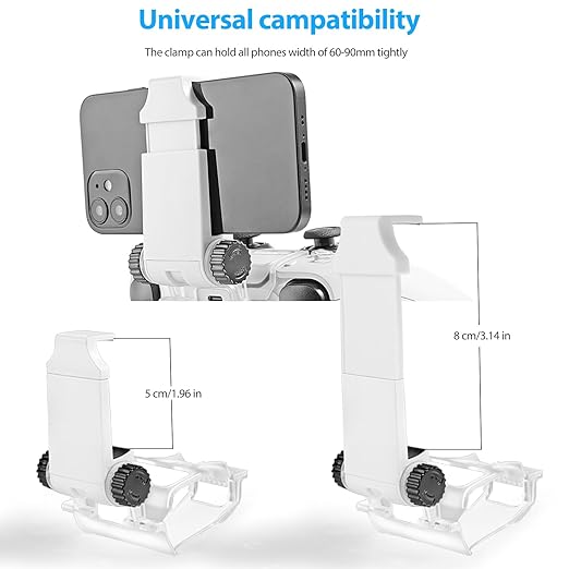 ICESPRING Phone Clip Holder Clamp Mount Stand Bracket for PlayStation 5 PS5 Wireless Controller