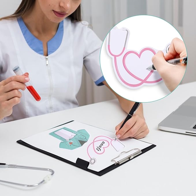 12 Pack Mini Funny Nurse Sticky Notes, Nurse Essentials Gifts Notepad Medical Assistants Stickers, Gifts for Nurses Hospital Themed Cute Memos Pads, Office Nurse Accessories Medical Sticky Notes