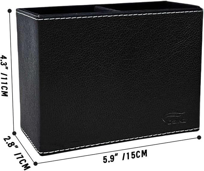 Pen Pencil Holder Cup Container PU Leather Desk Organizer Stand Decor Brush Scissor Holder Decoration Office Desk Home School