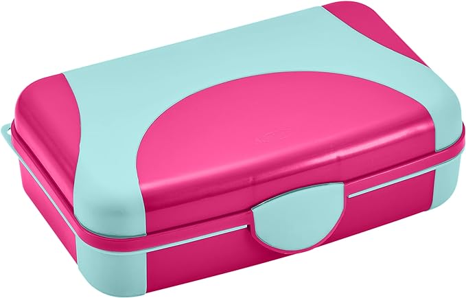 LockerMate by Bostitch Hard Pencil Case, Durable Plastic Pencil Box, Kid-Friendly Design