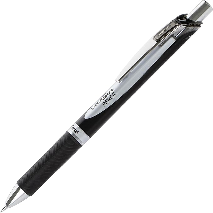 Pentel EnerGel RTX Gel Pen and EnerGize Mechanical Pencil Set, (0.7mm), Black Barrel, Black Ink, HB Lead (BLPL77XBP2A)