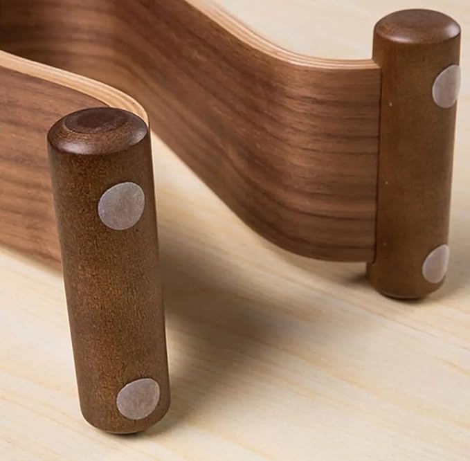 Gaming Headphone Stand Wooden Headest Hanger/Holder/Mount Omega Walnut Finish