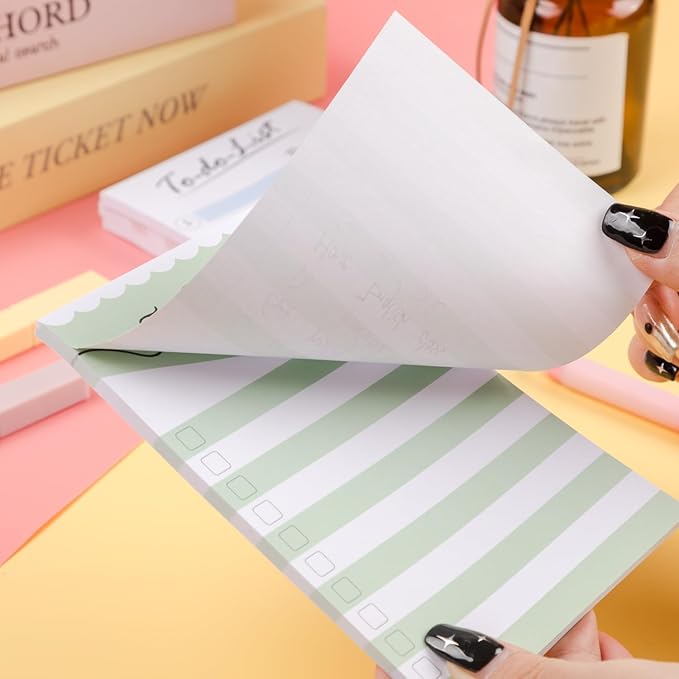 Mr. Pen- to Do List Sticky Notes, 4” x 6”, 4 Pads, 200 Sheets, Self Adhesive Memo Sticky Notes Notepad, Daily to Do Note Pad for Home, Office, School, Planner, Reminder, Supplies
