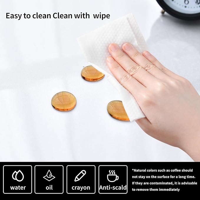Clear Desk Mat, Non-Slip PVC Desk Protector Mat with Round Edge, Heat Resistant & Waterproof Clear Desk Writing Mat for Home and Office (27.6''*15.7'')