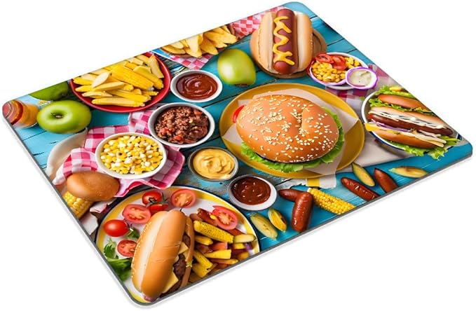 Delicacies at The Market Mouse pad Customized Mousepad Non-Slip Rubber Base Mouse Pads for Computers Laptop Office Desk Accessories Mouse pad