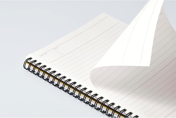 Maruman MNEMOSYNE Soft Cover Notebook 8.27 x 5.83 Inches (A5), 7mm ruled 24-line, 80 Sheets, Black, 1 ea. (N295-05)