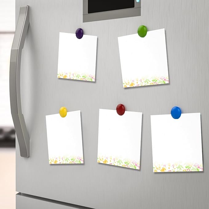 VIBRANZLAB Artsy Pads, Cute Sticky Notes 3x3, 12 Pads of 50 Sheets, Floral Sticky Notes Cute for All Occasions. Perfect Planner Accessories, Phone Message Pads for Office, VL-FSN-134