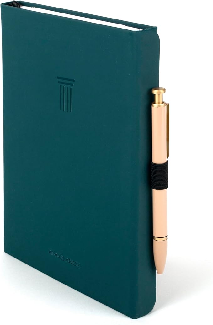 AT-A-GLANCE Foundation Goal Setting Planner, Undated Weekly & Monthly Journal, Track Progress, Create Habits, 5-3/4" x 8-1/4", Blue (FD2-200-20)