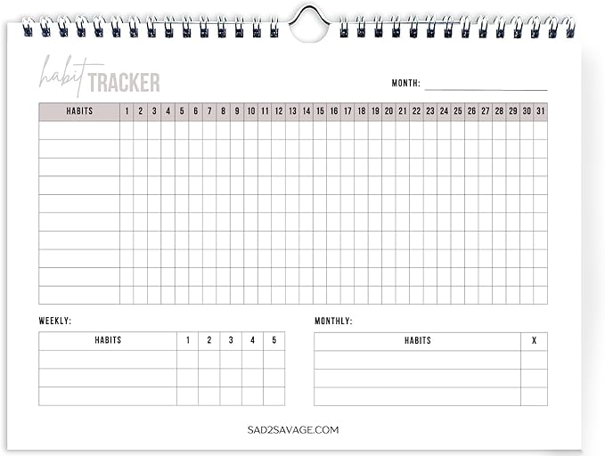 Habit Tracker by Shelby Sacco - Daily Habit Tracker Journal with Affirmations and Educational Material on the Habit Loop for Creating Habits to Improve Your Life