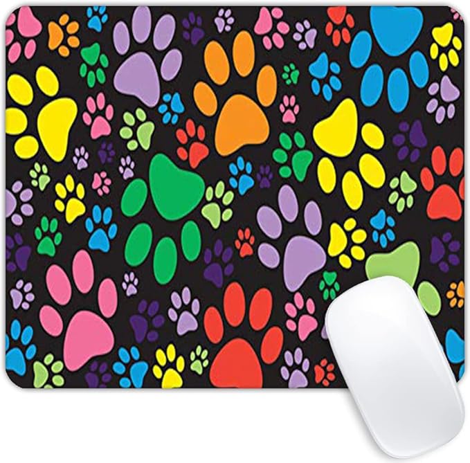 Home Garden Puppy Paws Mouse pad Customized Mousepad Non-Slip Rubber Base Mouse Pads for Computers Laptop Office Desk Accessories Mouse pad
