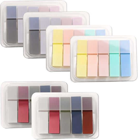 15 Colors Sticky Notes Tabs Pastel, File Tabs Flags Colored Page Markers Pop-up, Adhesive Index Tabs Stickers, Writable Book Tabs for Annotating Books, Notebooks, 600Pcs