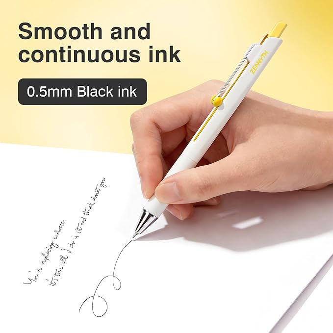 Ddaowanx Gel Pens,5Pcs Fine Point Smooth Writing Pens,0.5mm Black Ink for Journaling,Writing,Note Taking,Office School Supplies,Gifts for Women Man