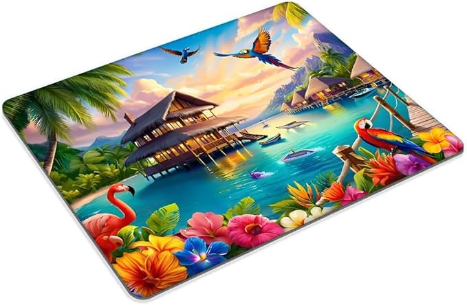 Parrots, Flamingos, Dolphins Mouse pad Customized Mousepad Non-Slip Rubber Base Mouse Pads for Computers Laptop Office Desk Accessories Mouse pad
