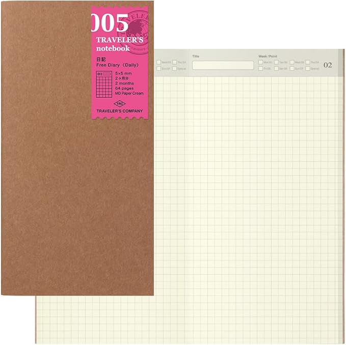 Traveler's Notebook Refill Journal Regular Size 14255006