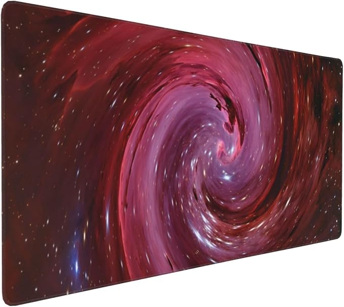 Outer Space Galaxy Mouse Pads XXL Extended Mousepad with Stitched Edges Nebula Astronomy Theme Non-Slip Rubber Base Computer Keyboard Pad Desk Mat for Home Office Desk Decor, 35.4" X 15.7"