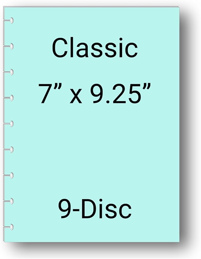 Horizontal Habit Tracker Inserts for 7, 9, 11 Disc | Mini, Classic, Skinny, Big, Letter, Junior Size Planners | Color or Black & White | Monthly Habit Log (Black & White, 9-Disc Classic)