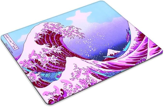 Pink Waves Mouse pad Customized Mousepad Non-Slip Rubber Base Mouse Pads for Computers Laptop Office Desk Accessories Mouse pad