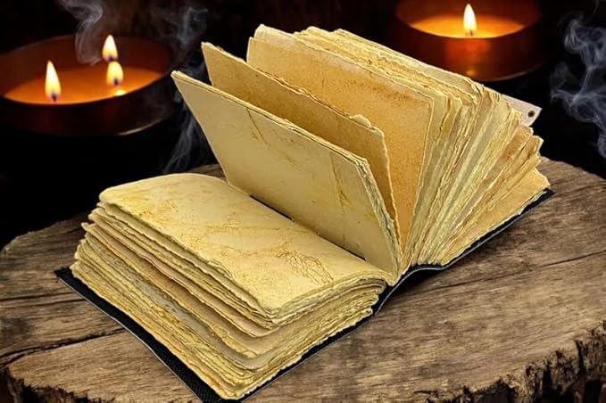 SH SHIFAA HANDICRAFT Fox Leather Journal Book of Shadows Notebook Handmade Daily Notepads for Men & Women Blank Paper 7x5 Inches - Best Gift for Art Sketchbook & Notebook (Fox Print 400 Pages)