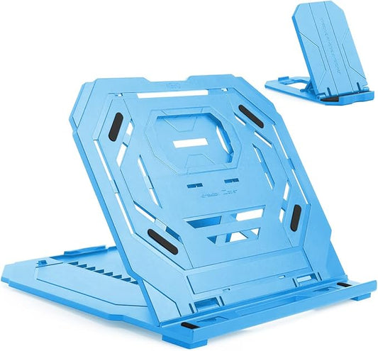 Drawing Tablet Stand, Laptop Foldable Stand for Tablet Display, 9 Levels Adjustable Angles with a Built-in Phone Holder, for 12-17 inch Drawing Tablet, Smartphones