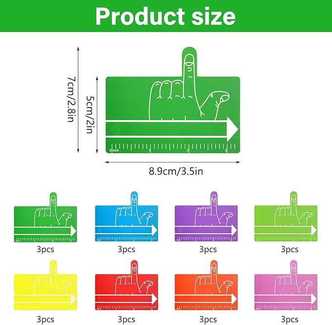 24Pcs Kids Finger Spacers with Guided Reading Strips,Reading Aid,Handwriting Tool Writing Spacers for Kids,Home School Classroom Supplies,8 Colors