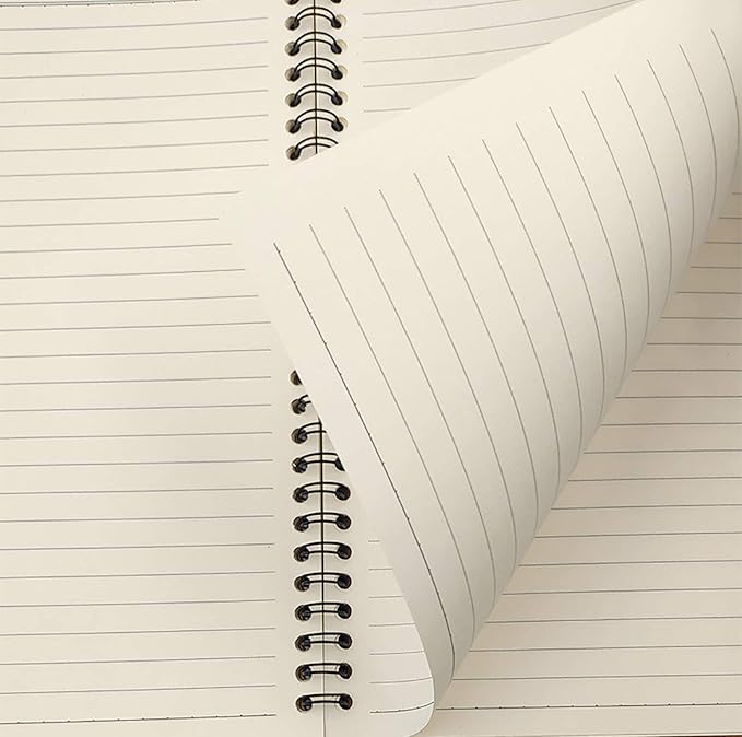 YYaaloa 8-Pack A5 Lined Sketch Book Soft Cover Spiral Notebooks Journals 120 Pages 5.7" x 8.3" Cream colored paper (A5 Lined 4 color 8pcs)