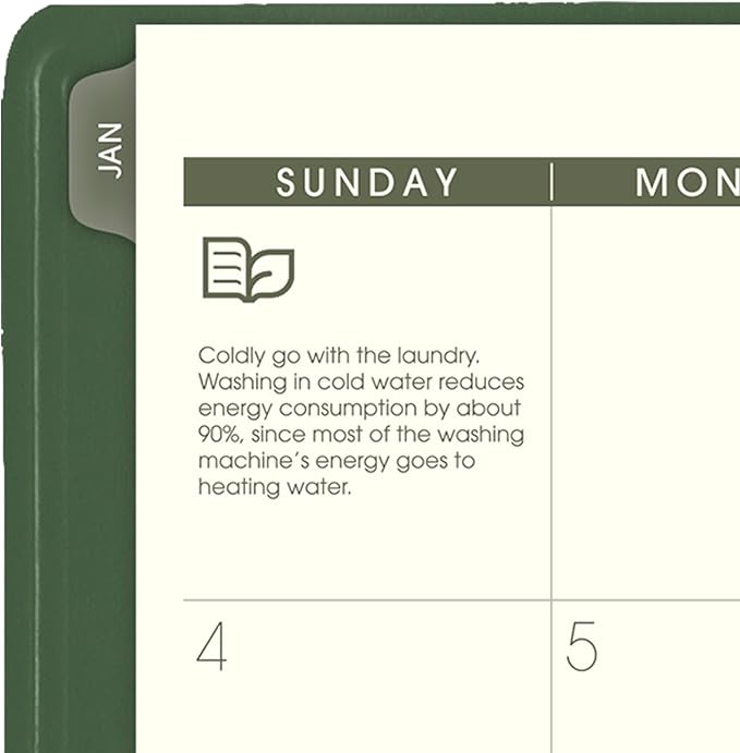 AT-A-GLANCE 2026 Appointment Book Planner, Weekly & Monthly, 8-1/4" x 11", Large, Quarter-Hourly, Recycled, Green (70950G6026)