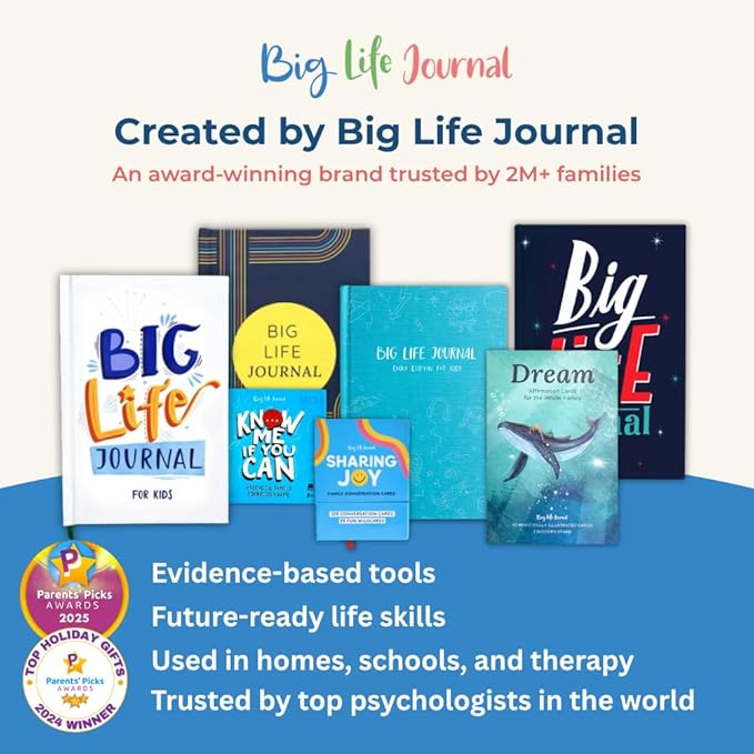 Big Life Journal – Growth Mindset & Gratitude Journal for Teens and Tweens (Ages 11–17) – Guided Workbook with Prompts, Reflection & Goal-Setting to Build Confidence, Positivity & Resilience – Gift for Teen Boys & Girls