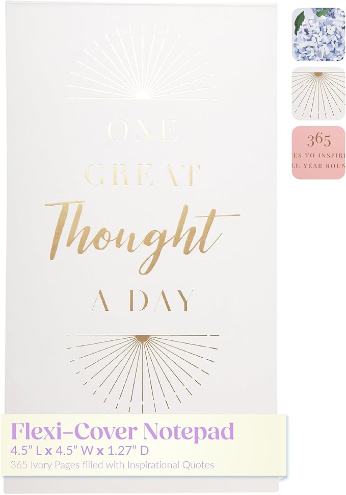 WORLD TRAVELER A Thought a Day List Pad with 365 Inspirational Quotes for Notes, Memos - A Year of Positive Thinking, To Do List Notepad, Size 5X8, Starburst