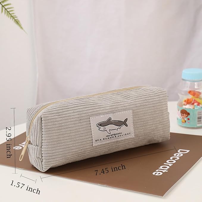 Pencil Case Pouch Pen Case Shark Office Stationery Storage Bag Makeup Cosmetic Bags