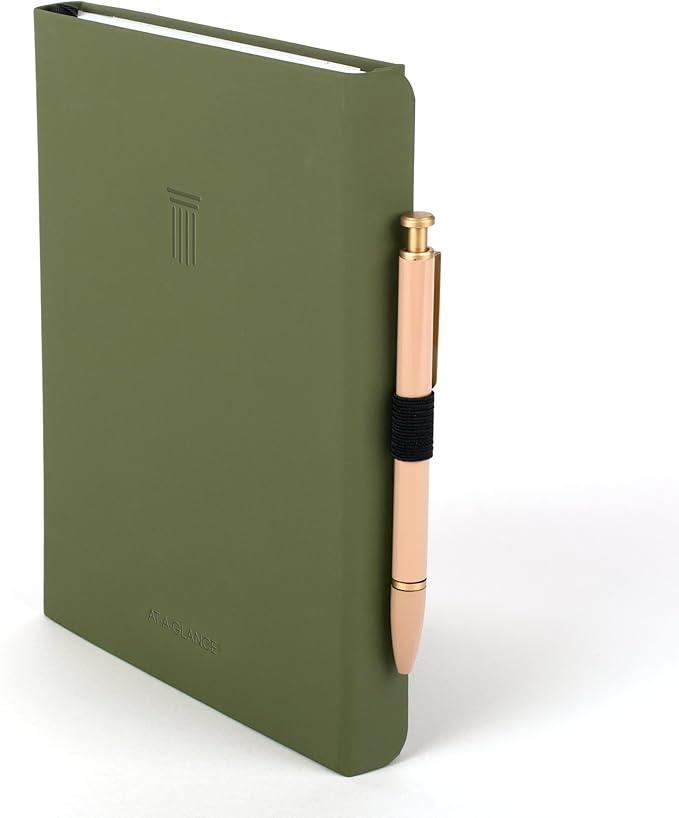AT-A-GLANCE Foundation Goal Setting Planner, Undated Weekly & Monthly Journal, Track Progress, Create Habits, 5-3/4" x 8-1/4", Green (FD2-200-60)