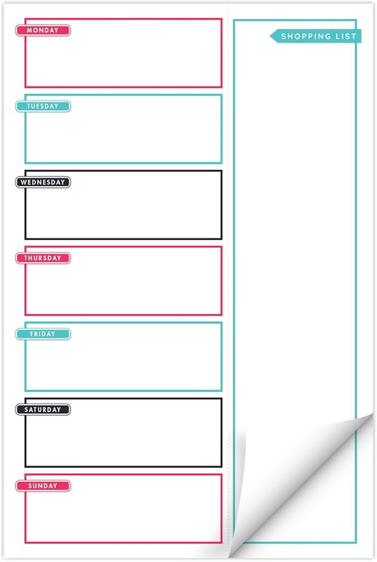 Global Printed Products 6" x 9" Vertical Meal Planning Pad, 60-Sheets, Always Right