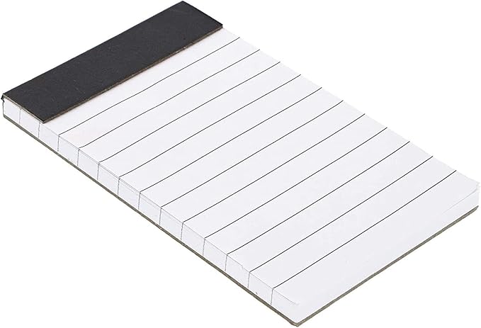 Paper Junkie Mini Paper Pad - 6.1 x 5.9 In, 24-Pack, Grey Board Backing - Lined Paper Pocket Notepad for Shopping Lists & To-Do Tasks