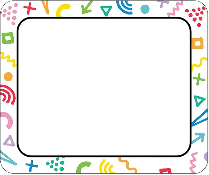 Carson Dellosa Happy Place 40PC Name Tags, Retro Nametags for Daycare Labels, Locker Organization, Hello My Name is Stickers, Back to School Decor, Classroom Essentials and Teacher Supplies