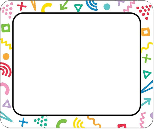 Carson Dellosa Happy Place 40PC Name Tags, Retro Nametags for Daycare Labels, Locker Organization, Hello My Name is Stickers, Back to School Decor, Classroom Essentials and Teacher Supplies