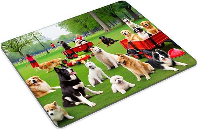 Dog Park Mouse pad Customized Mousepad Non-Slip Rubber Base Mouse Pads for Computers Laptop Office Desk Accessories Mouse pad