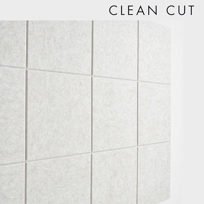 Large Bulletin Board 48x36- Office Wall Organizer to Replace Your Old Cork Boards for Walls for Office Decor -12-Pack Felt Wall Tiles to Use in Home Office Decor, Classroom Decor (Limestone)