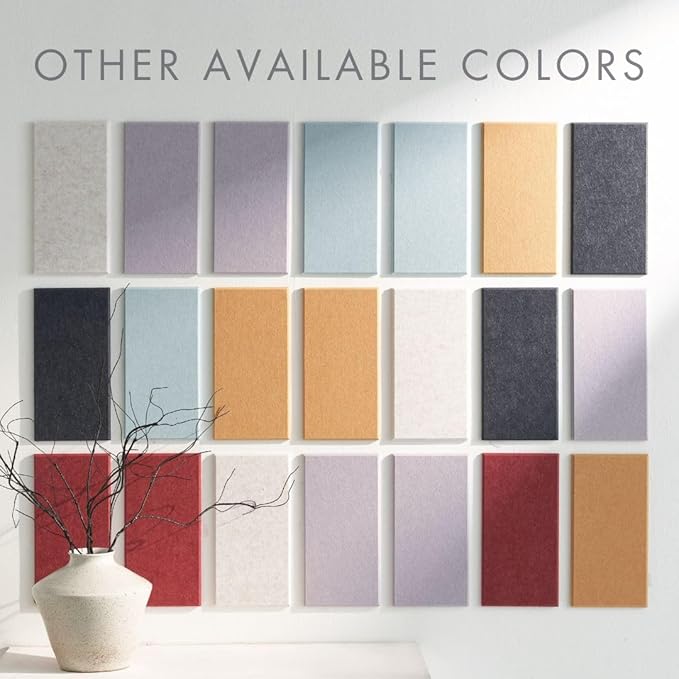 Large Bulletin Board 48x36- Office Wall Organizer to Replace Your Old Cork Boards for Walls for Office Decor - 24-Pack Felt Wall Tiles for Use in Home Office Decor as Photo Board (Baby Blue)
