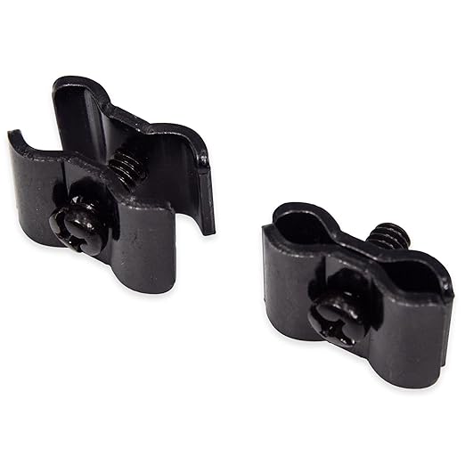 Gridwall Joining Clips Connectors for Wire Grid Panels and Grid Wall - 20 Pack (Black)