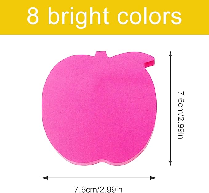 Sticky Notes, 560 Sheets 3 × 3 Inches Self Sticky Notes Pad, Colour Sticky Notes, Bright Colors Self-Stick Pads for Home Office Notebook(8 Color)