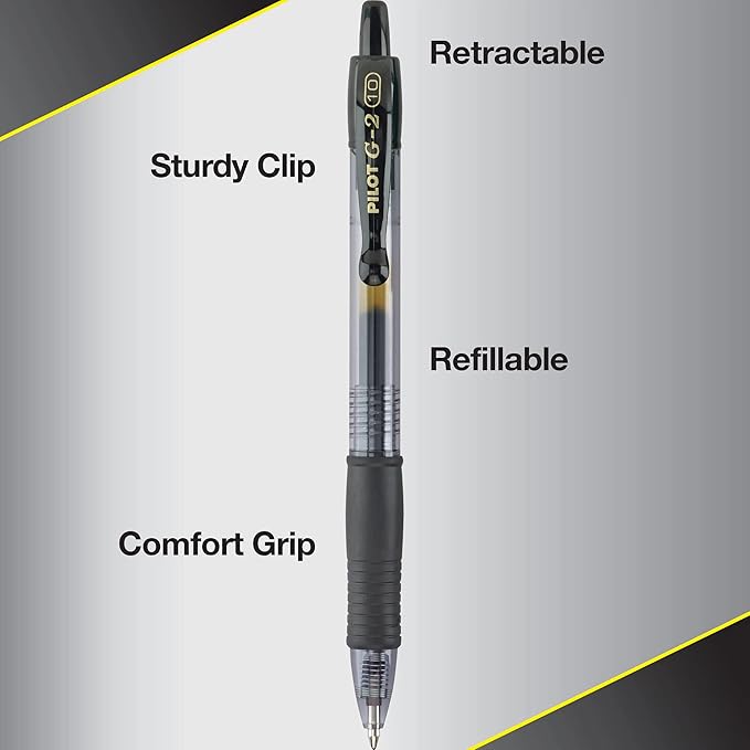 Pilot, G2 Premium Gel Roller Pens, Bold Point 1 mm, Pack of 14, Navy