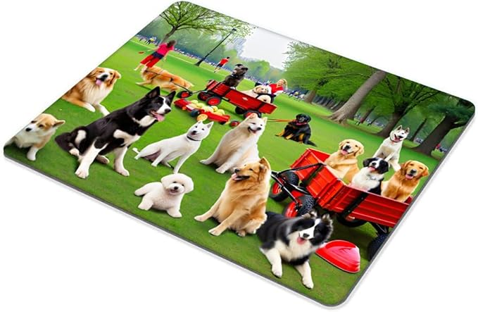 Dog Park Mouse pad Customized Mousepad Non-Slip Rubber Base Mouse Pads for Computers Laptop Office Desk Accessories Mouse pad