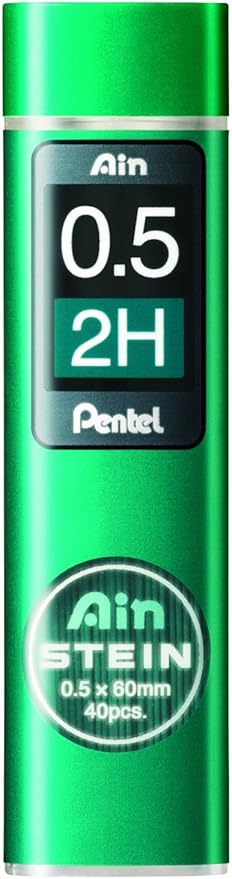 Pentel Mechanical Pencil Lead, Ain Stein, 0.5mm, 2H (C275-2H)