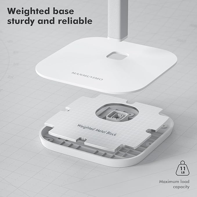 Headphone Stand, Desktop Headset Holder Heavy Base Desk Earphone Stand Aluminum Gaming Headset Hanger Rack Compatible with AirPods Max, AirPods Pro, Sony, Beats, Bose, Razer (White)